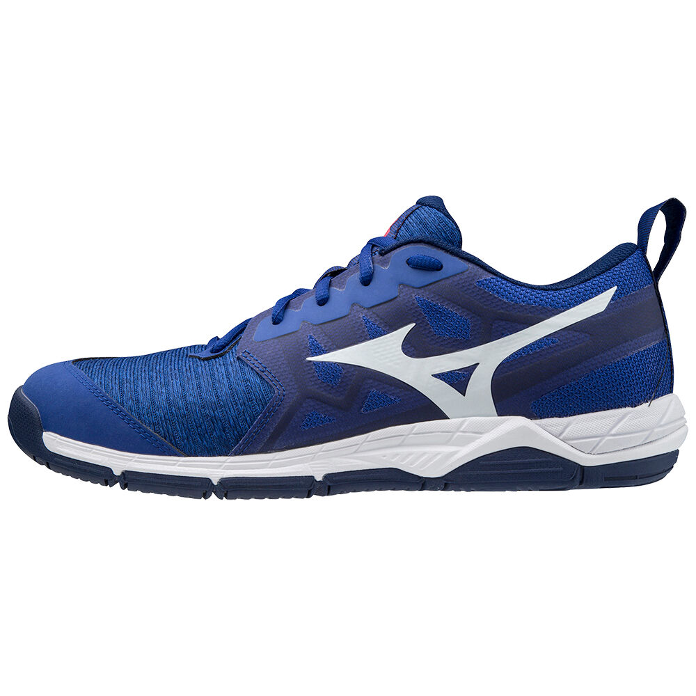 Zapatillas Voleibol Mizuno Wave Supersonic 2 Hombre Azules/Blancas/Rosas Comprar FBUT-59670